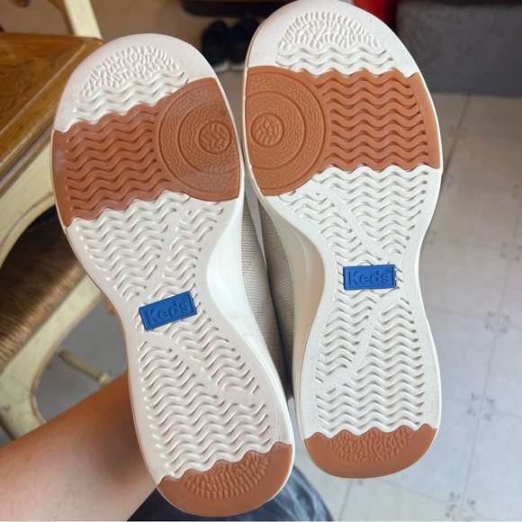 Keds BlissWalk Sneaker Womens US 6W Beige Knitted Lace Up Athletic Shoes - Picture 7 of 11